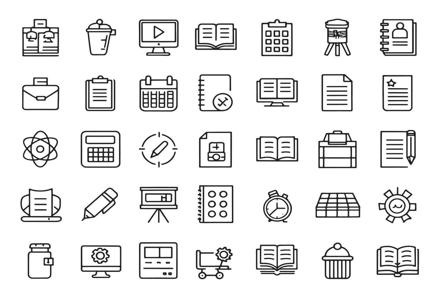 Study Planner Icon to Boost Productivity vector