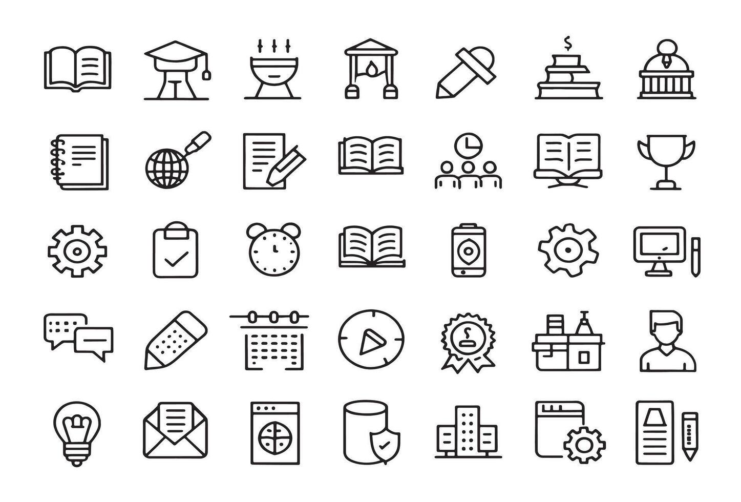 Study strategies Icon enhance memory skills vector