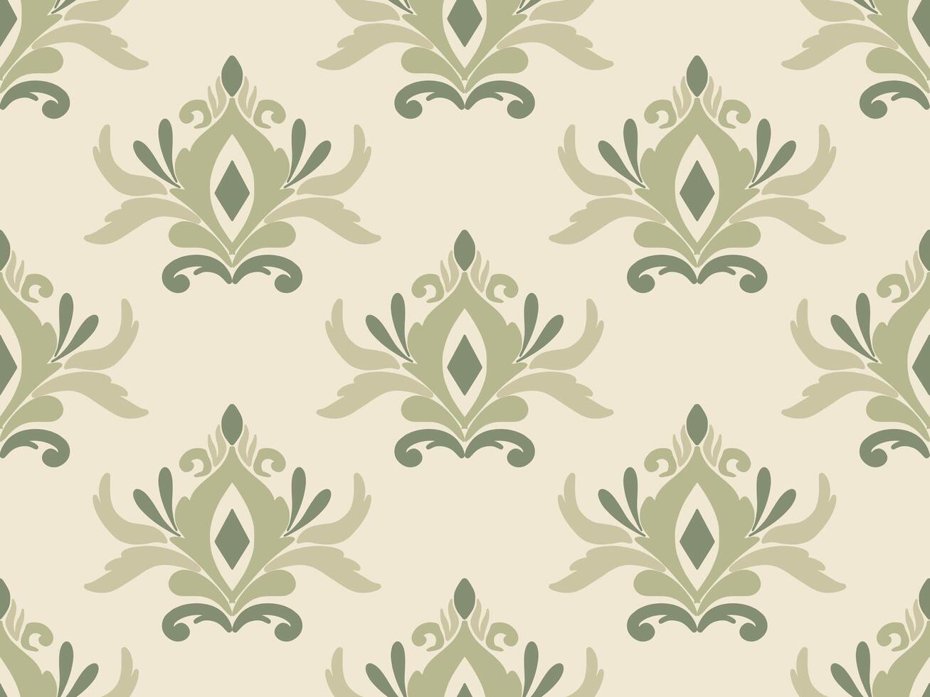 Elegant damask pattern, perfect for luxurious backgrounds, wallpapers, and design projects. vector