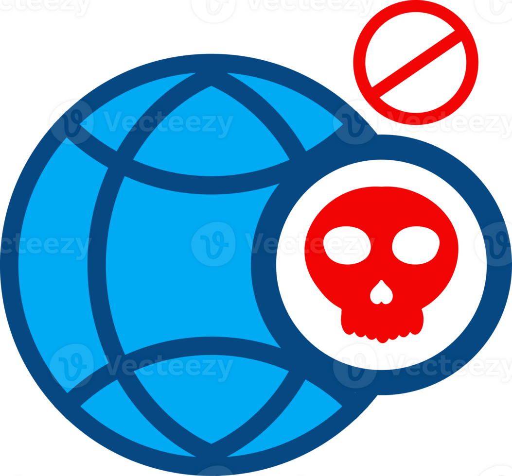 globe with a skull on it png