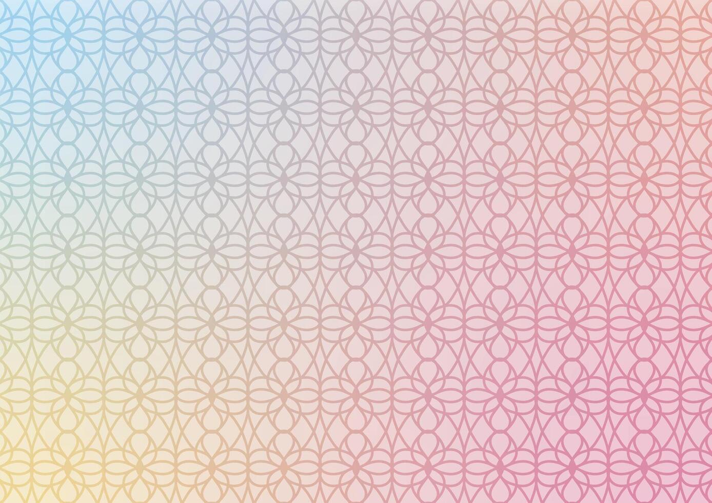 Soft art pastel flower pattern presentation background vector