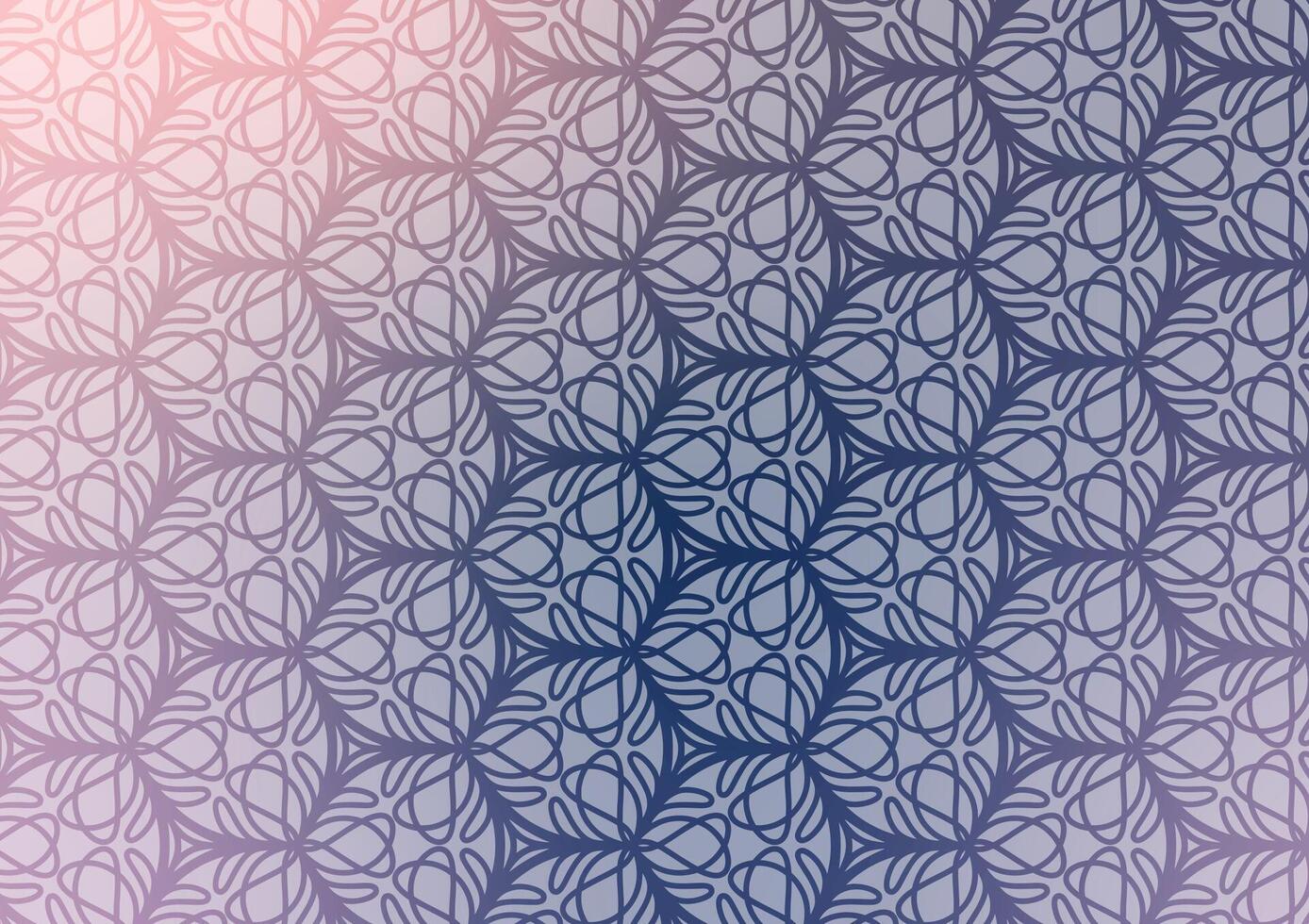 Abstract blue pattern line art geometry background vector