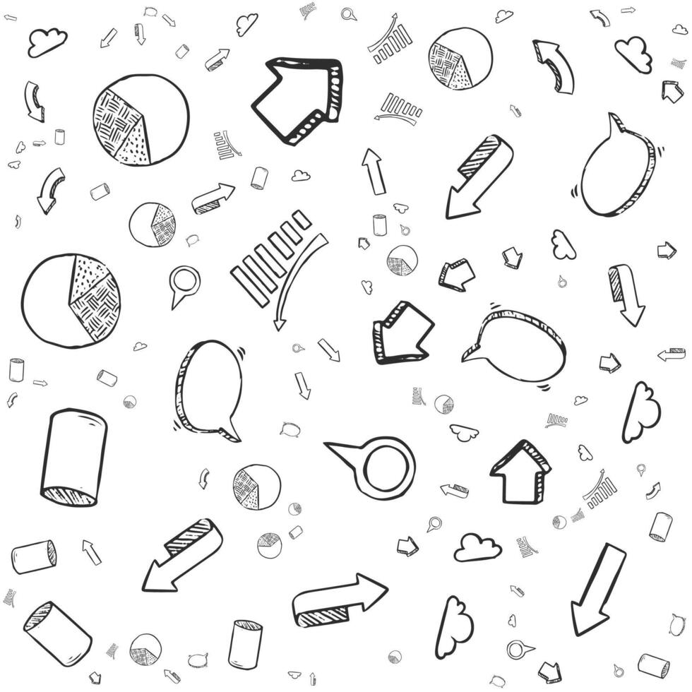 Pattern of business and finances vector