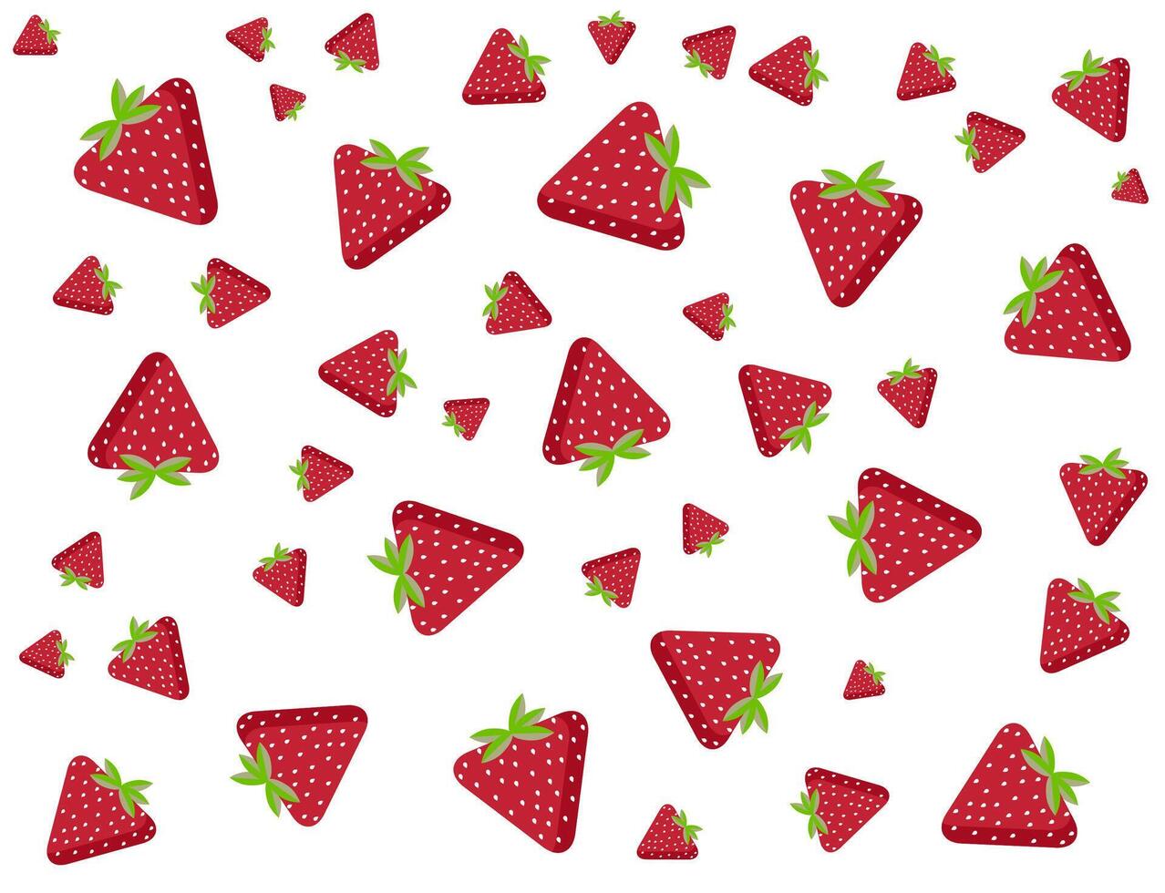 Strawberry seamless pattern. vector