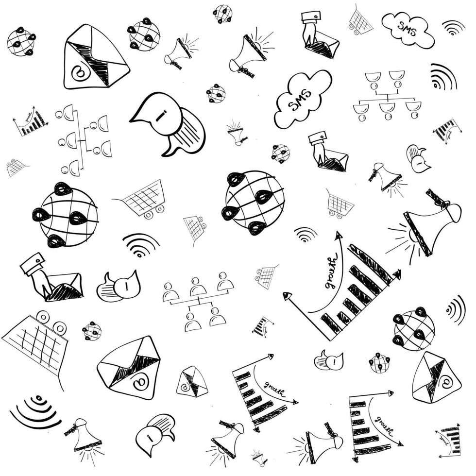 Pattern of business and finances vector