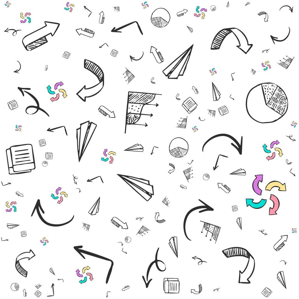 Pattern of business and finances vector