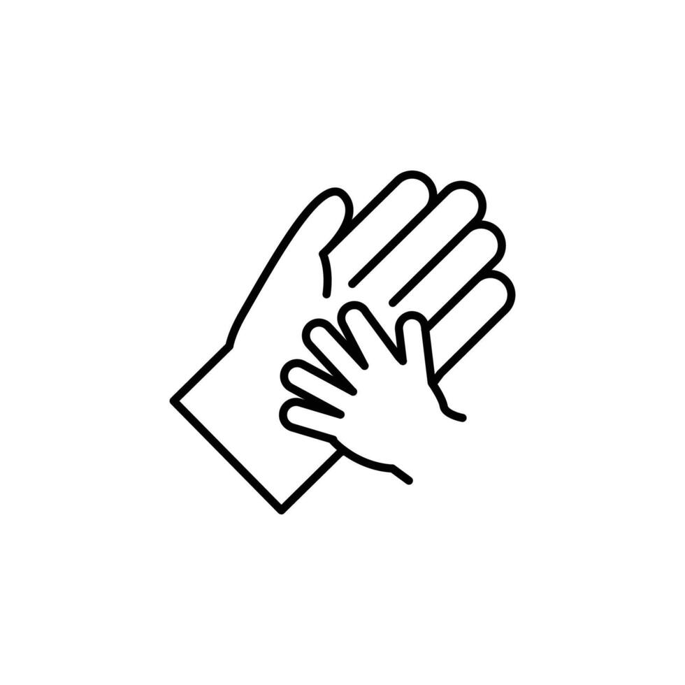 compassion thin outline icon design good for web or mobile app vector