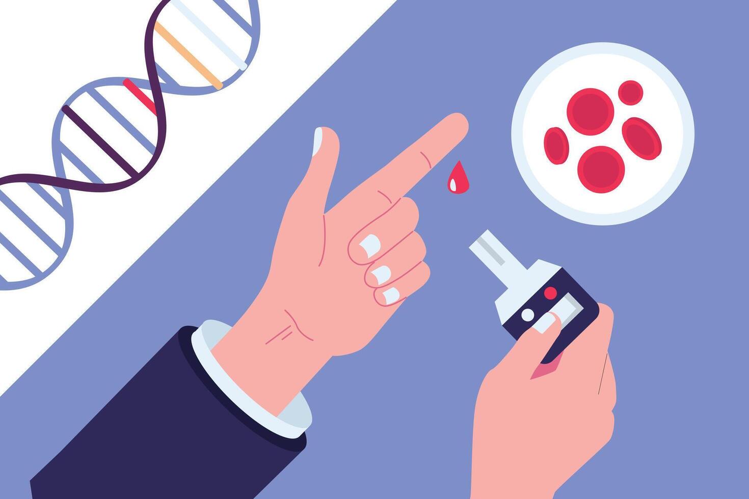 Hemophilia flat style illustration design vector