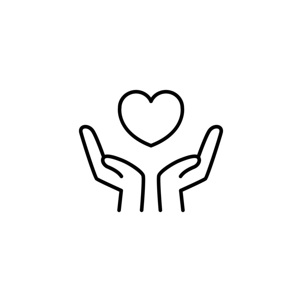 empathy thin outline icon design good for web or mobile app vector