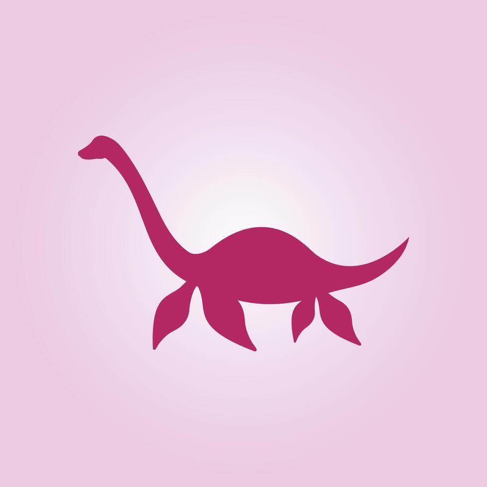 Elasmosaurus trendy artwork good abstract illustration colorful practical design vector