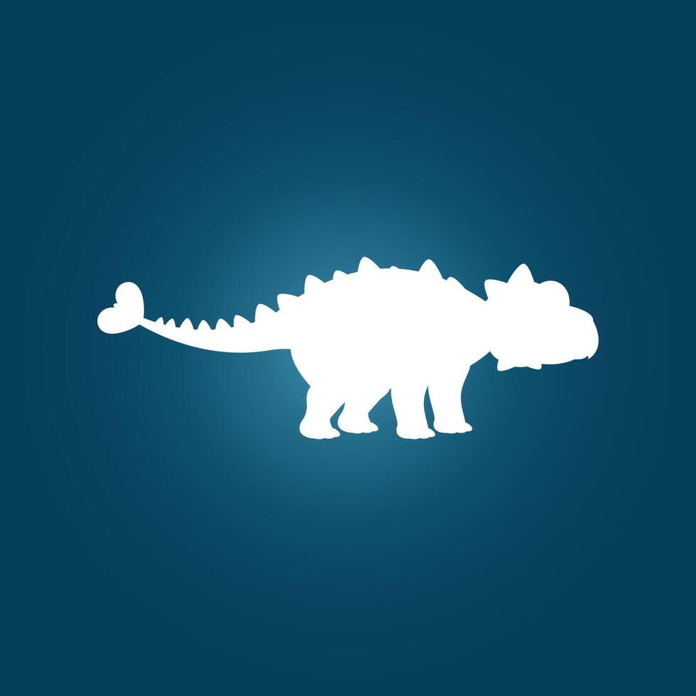 Ankylosaurus Dinosaur trendy artwork glorious abstract illustration colorful practical design vector