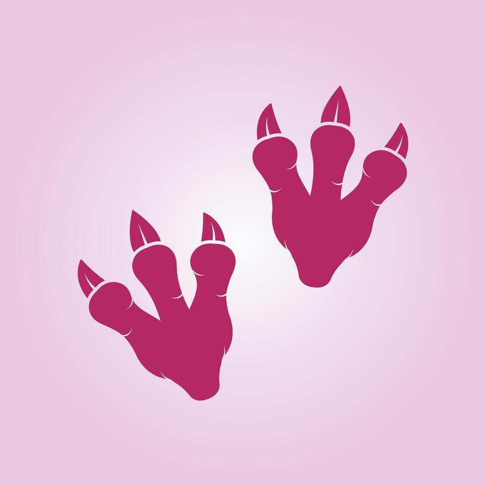 Dinosaur Footprints trendy artwork good abstract illustration colorful practical design vector
