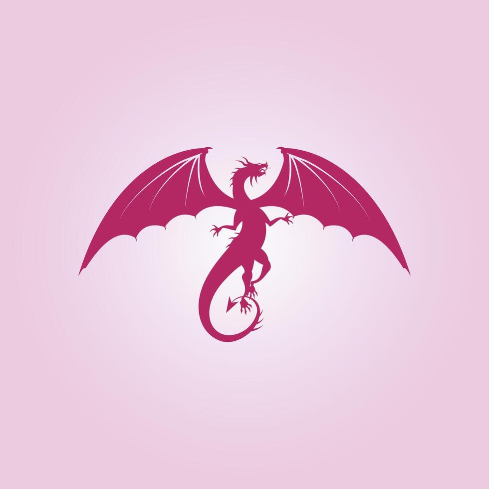 Dragon trendy artwork good abstract illustration colorful practical design vector