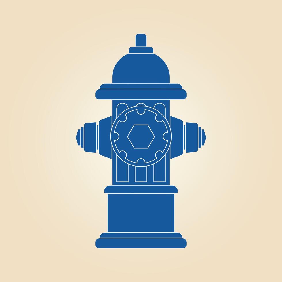Hydrant firefighter trendy artwork beauteous abstract illustration colorful practical design vector