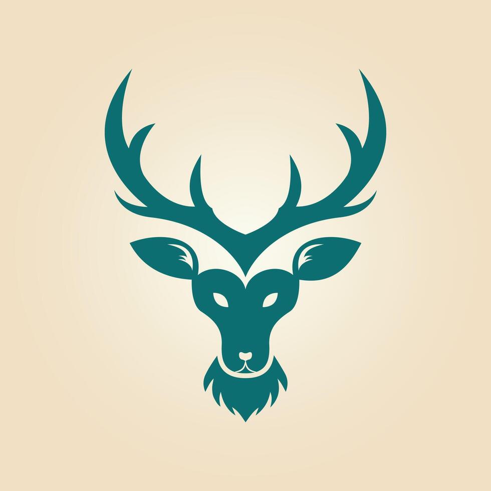Deer trendy artwork magnificent abstract illustration colorful practical design vector