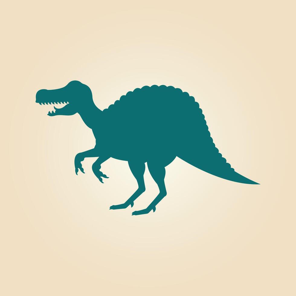 Spinosaurus Dinosaur trendy artwork magnificent abstract illustration colorful practical design vector