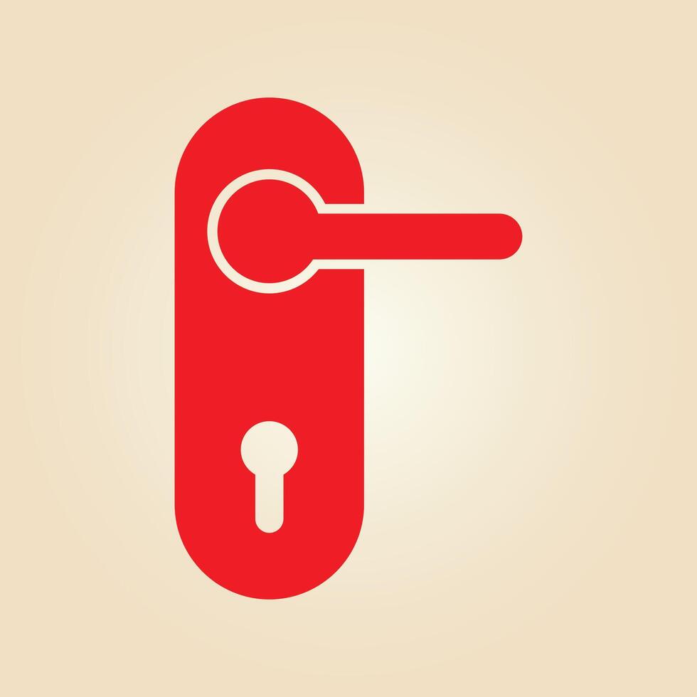 Door handle trendy artwork ravishing abstract illustration colorful practical design vector