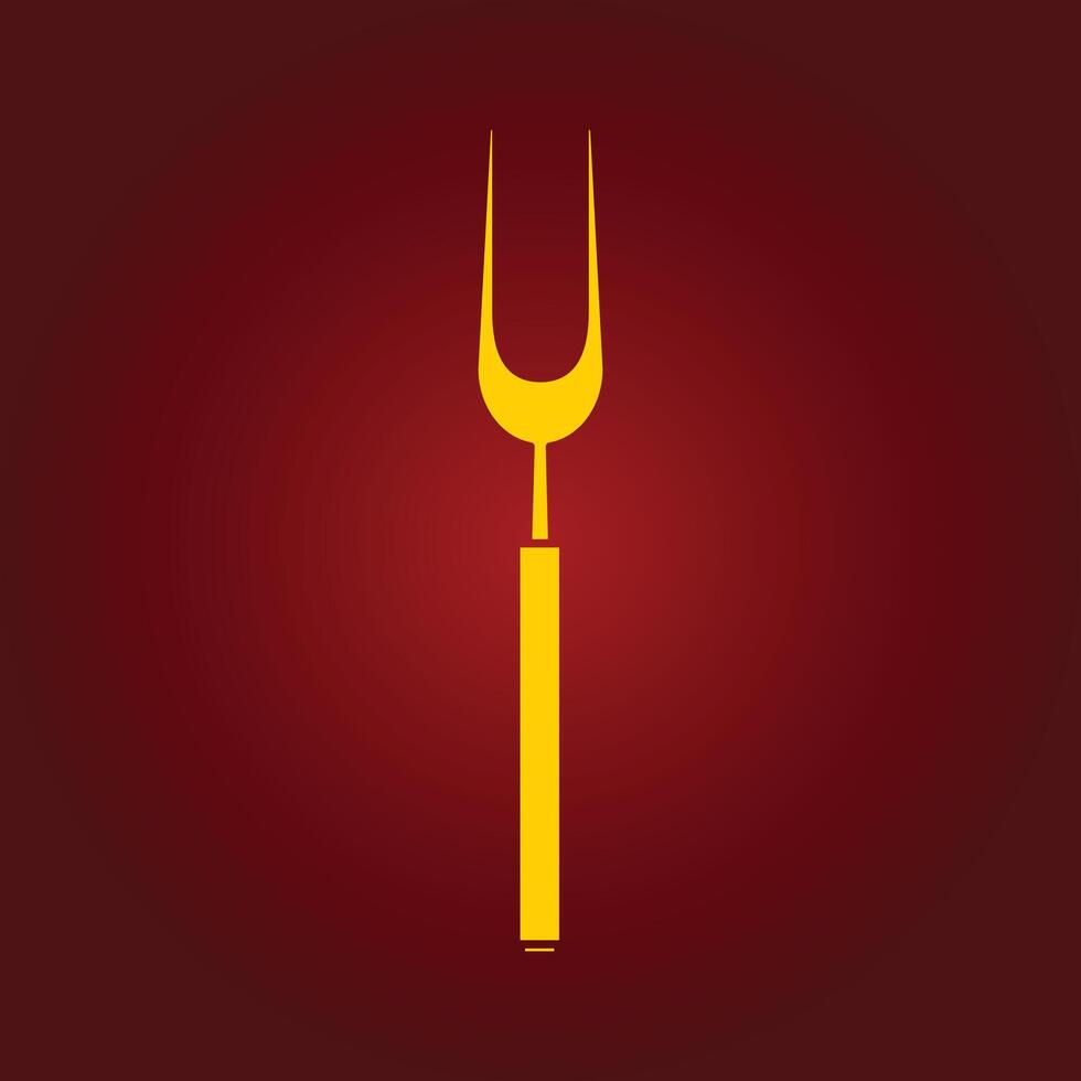 Fork trendy artwork magnificent abstract illustration colorful applicable design vector