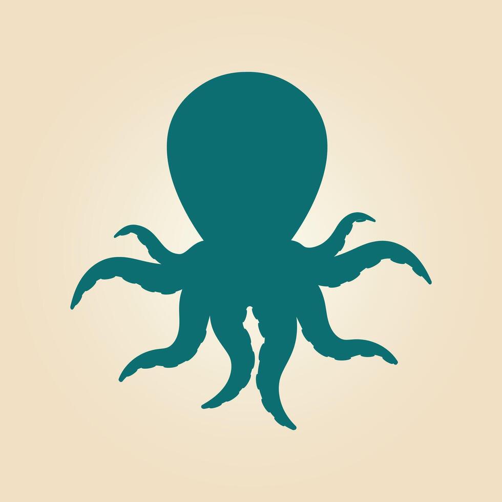 Octopus trendy artwork magnificent abstract illustration colorful practical design vector
