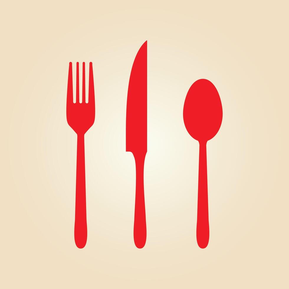 Cutlery trendy artwork ravishing abstract illustration colorful practical design vector