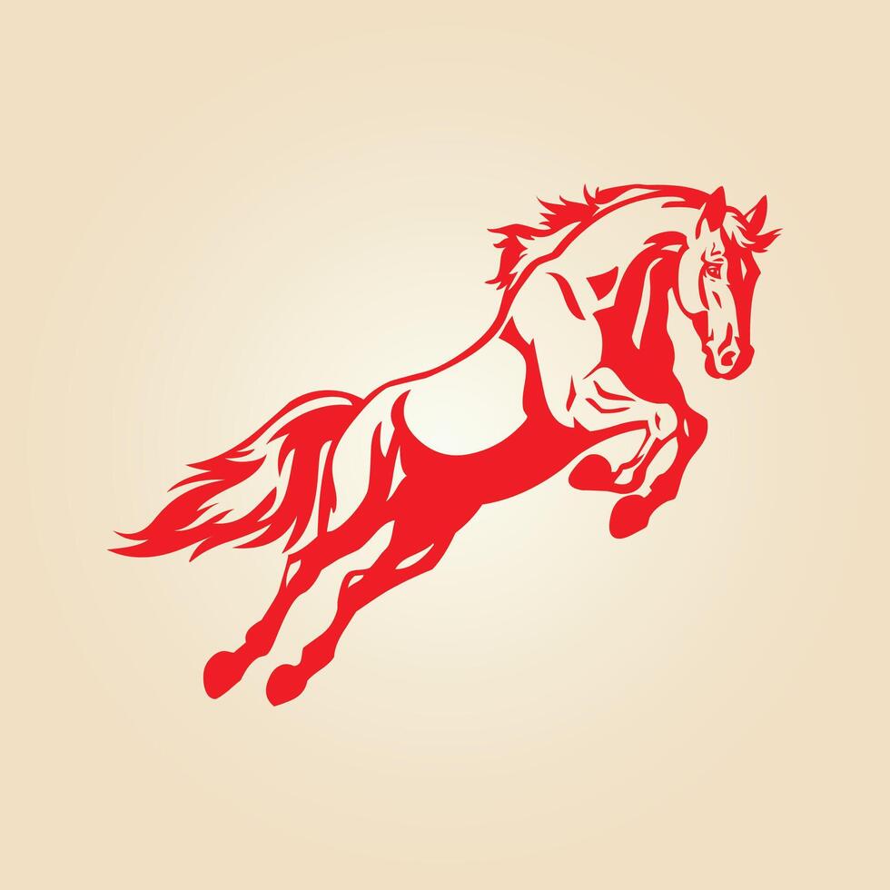 Horse trendy artwork ravishing abstract illustration colorful practical design vector