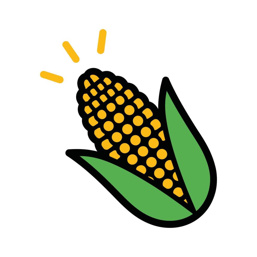 Illustration of Corn on the Cob vector