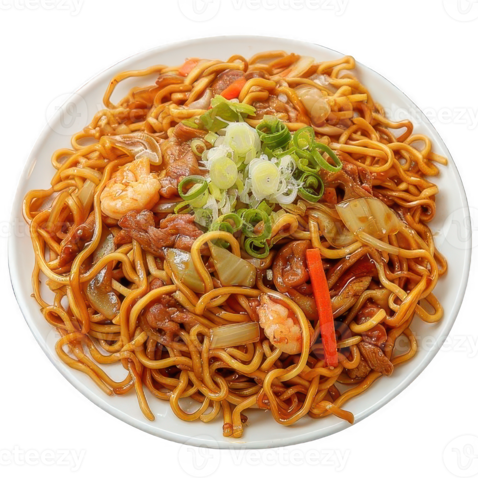 Yakisoba noodles. Japanese food style png