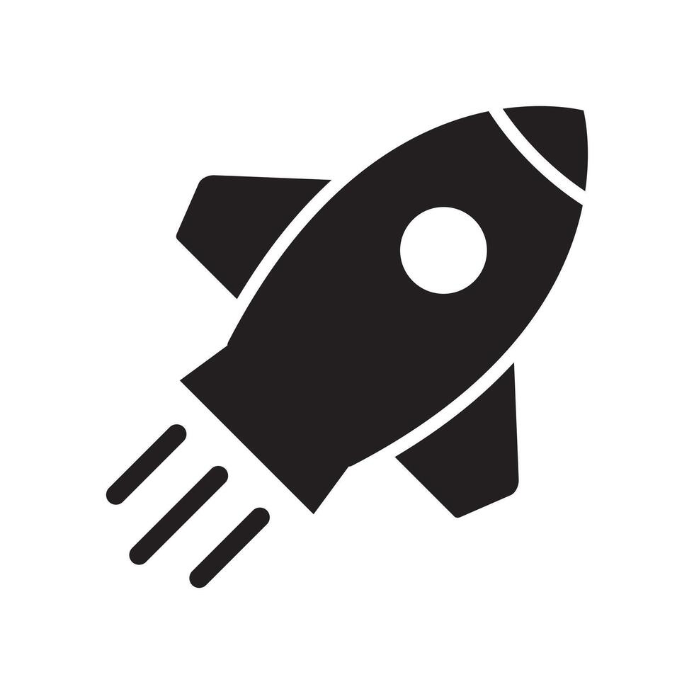 Rocket icon. Flying rocket icon. vector