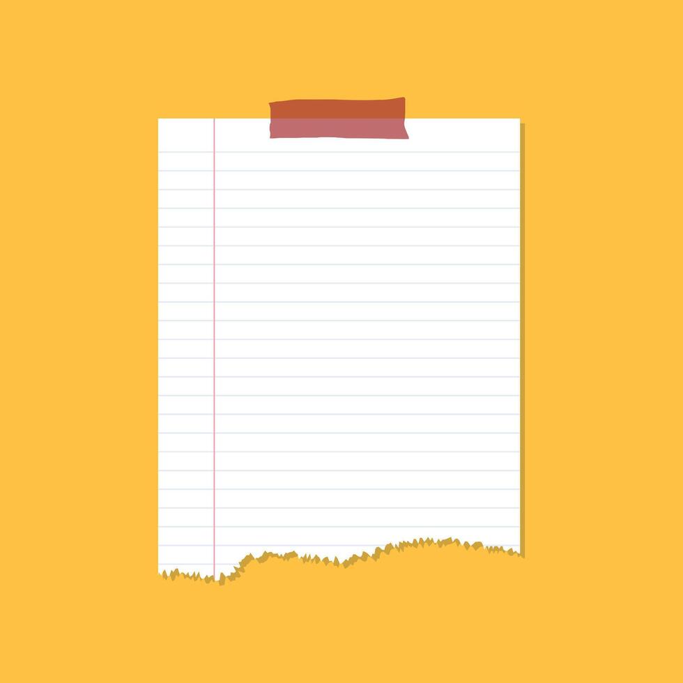 Paper sheet icon set in flat style. Note paper pieces illustration on isolated background. Sheets of note papers sign business concept. vector