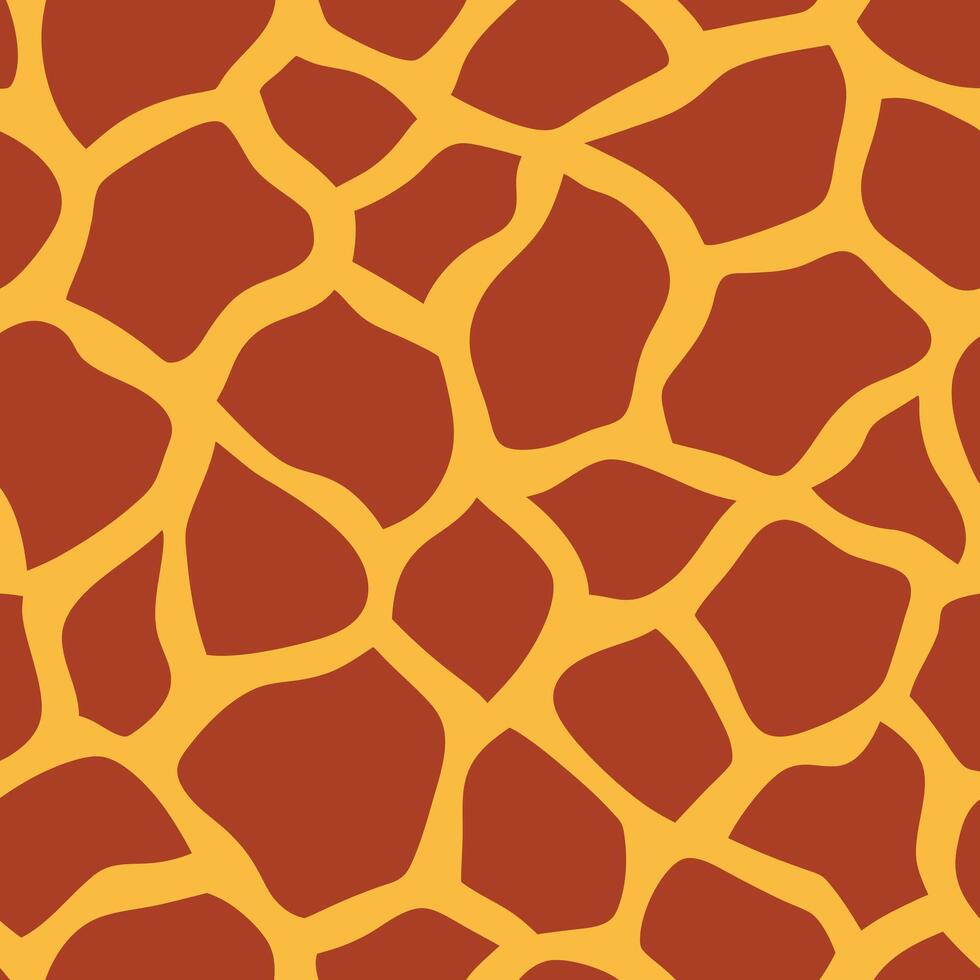 Giraffe skin texture pattern design vector