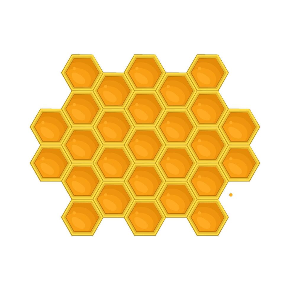Illustration of honeycomb vector