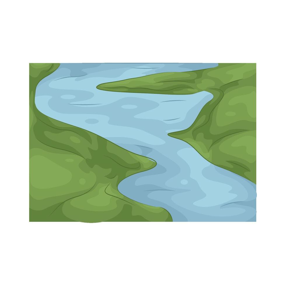 Illustration of river vector