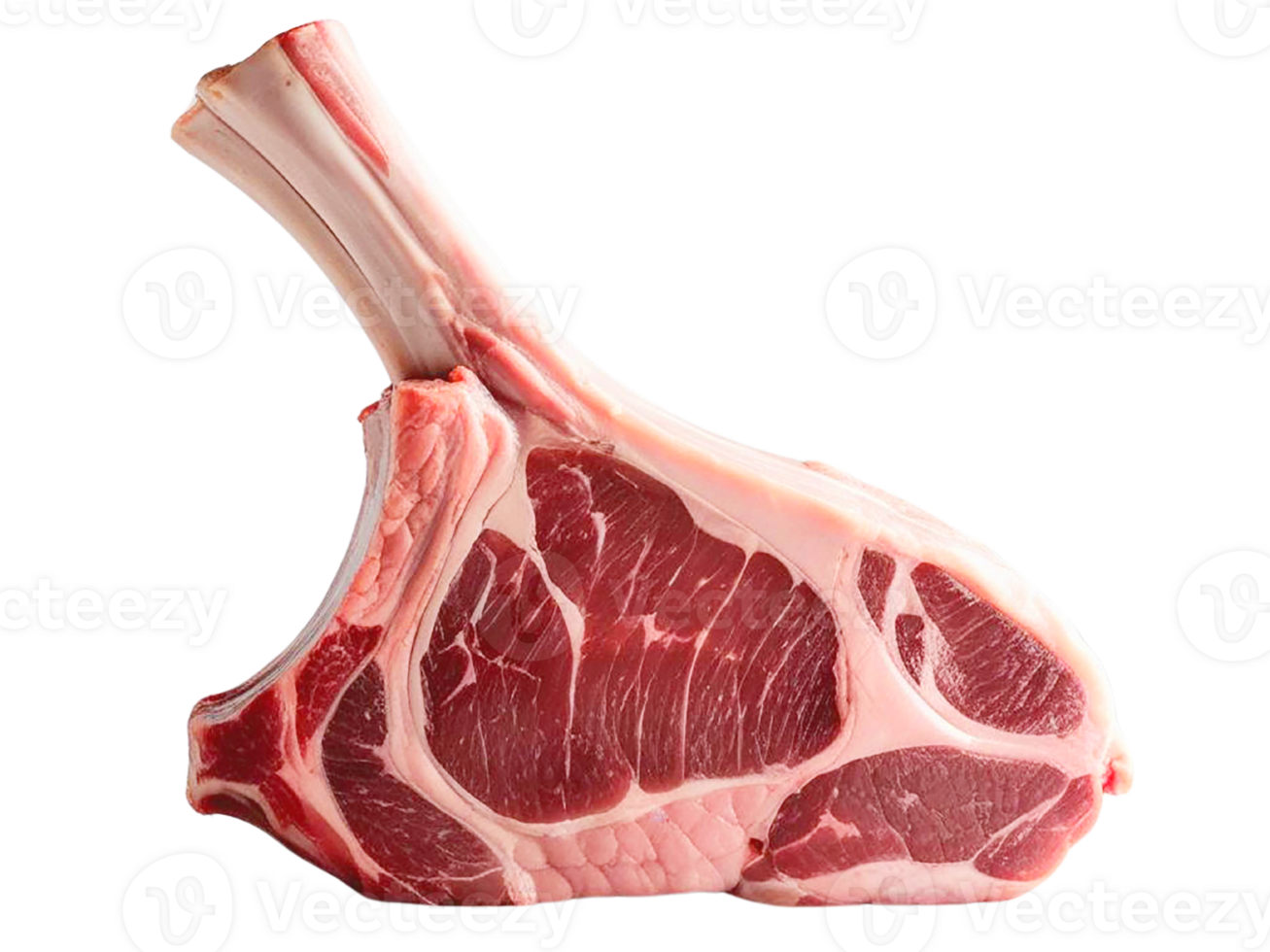 Fresh and juicy pork chop with rich marbling, ideal for grilling. png