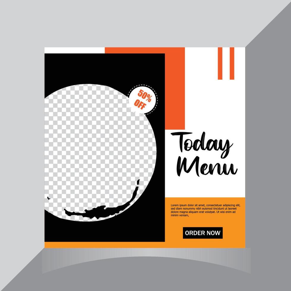 Culinary Social Media post vector