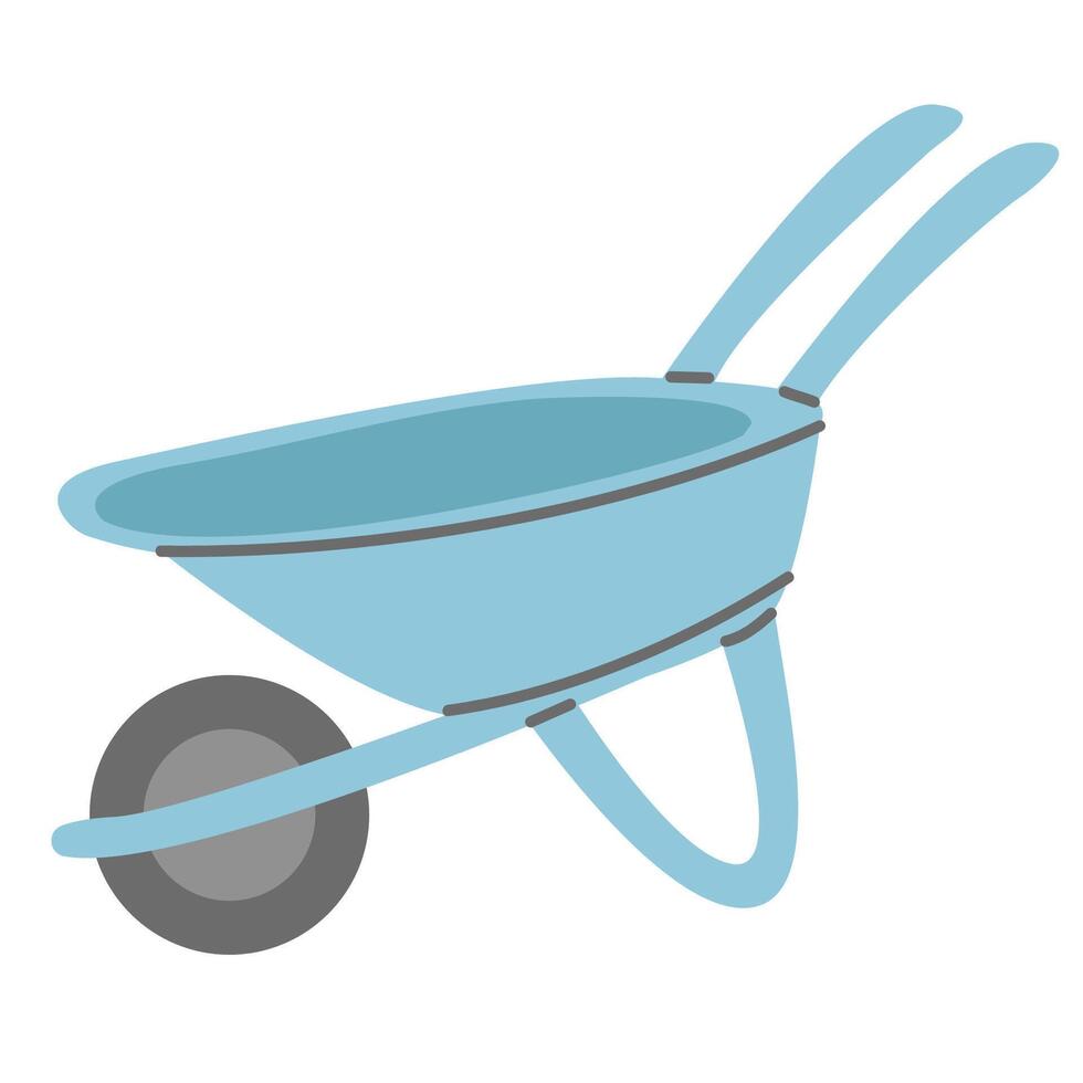 Gardener's cart isolated on a white background vector
