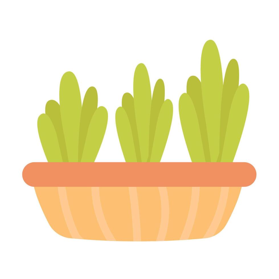 Seedlings, grass isolated on a white background vector