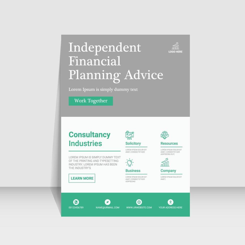 Corporate business flyer vector