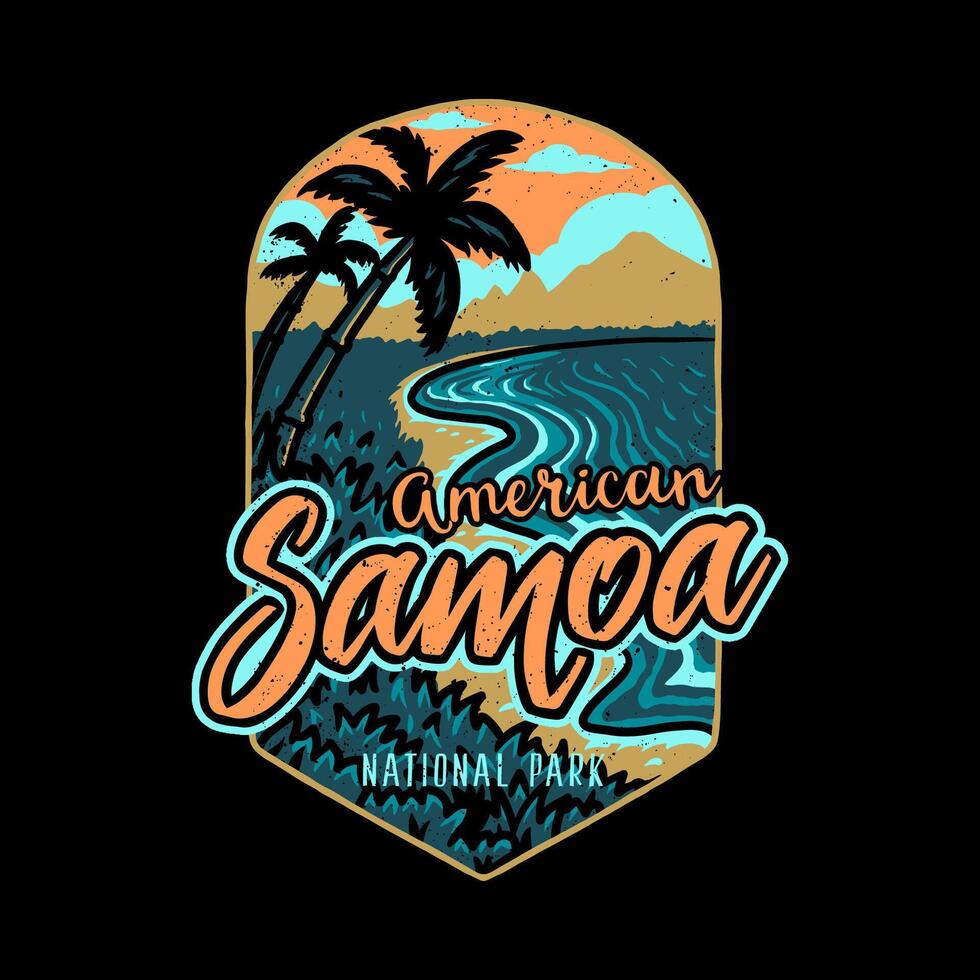 American Samoa National Park vector