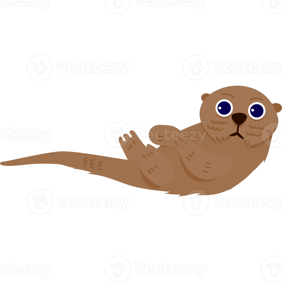 otter animal cartoon png