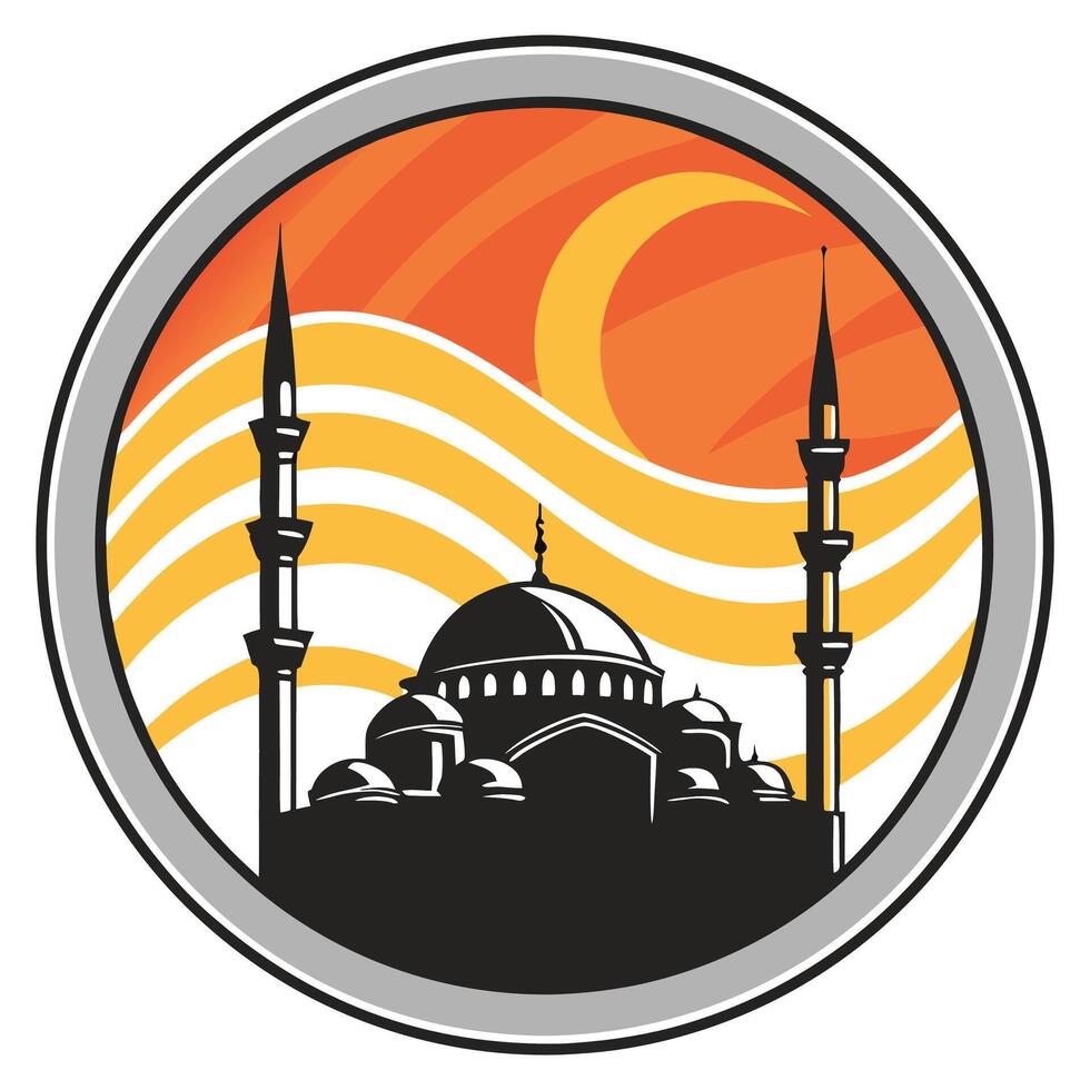 Simple Mosque Logo Inspiration. vector