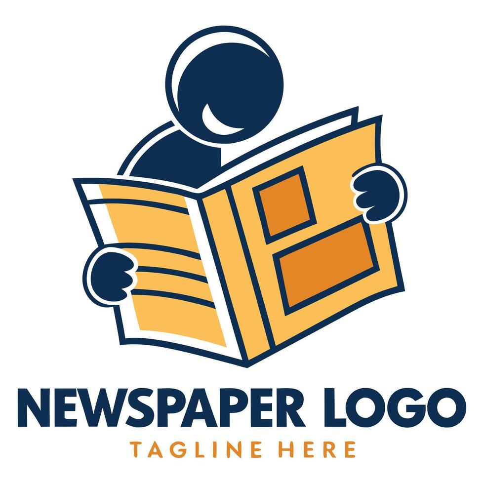 News paper logo design vector