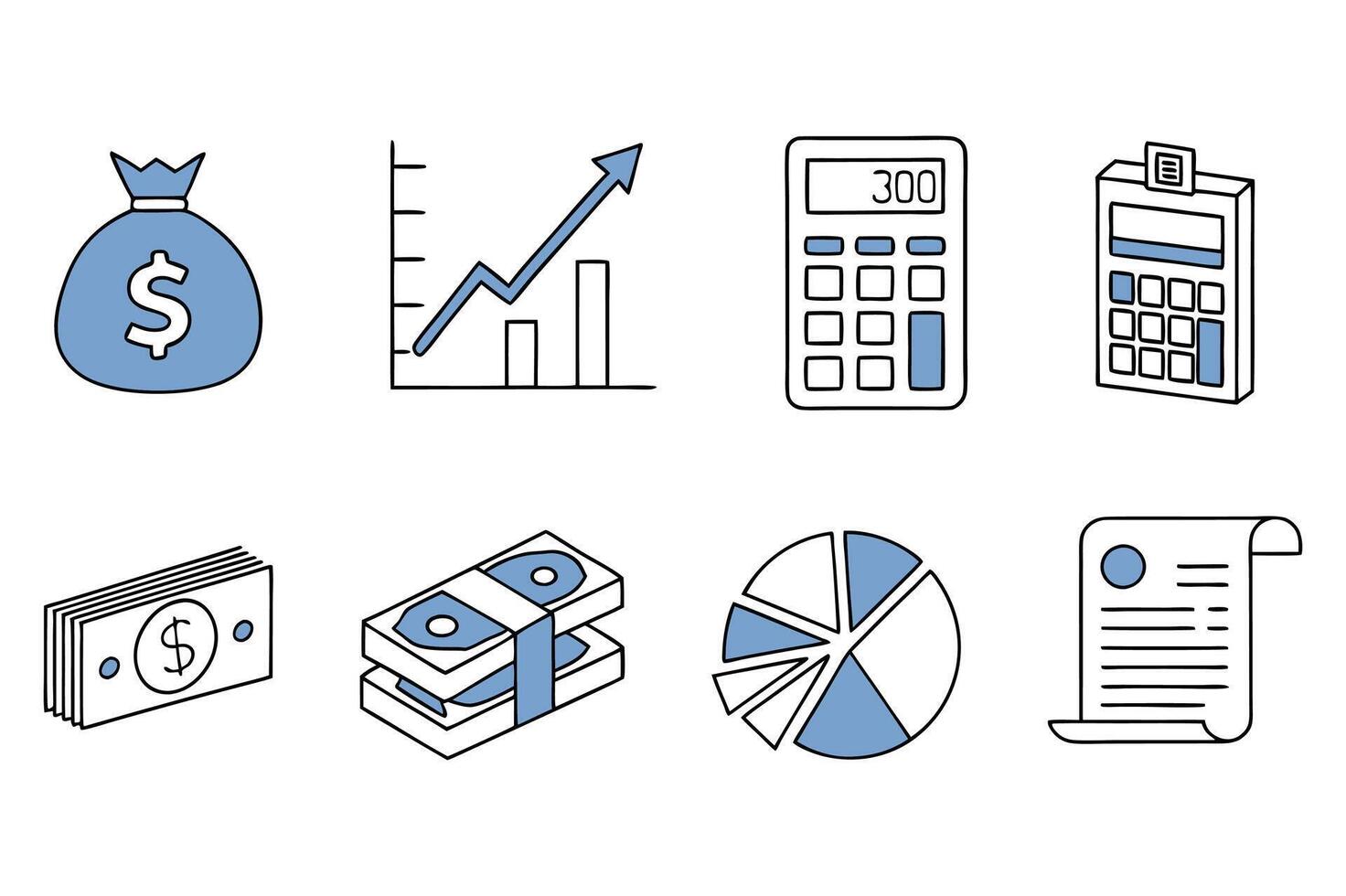 Finance Icons Collection. vector