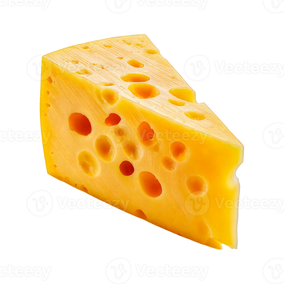 a piece of cheese with holes in it png