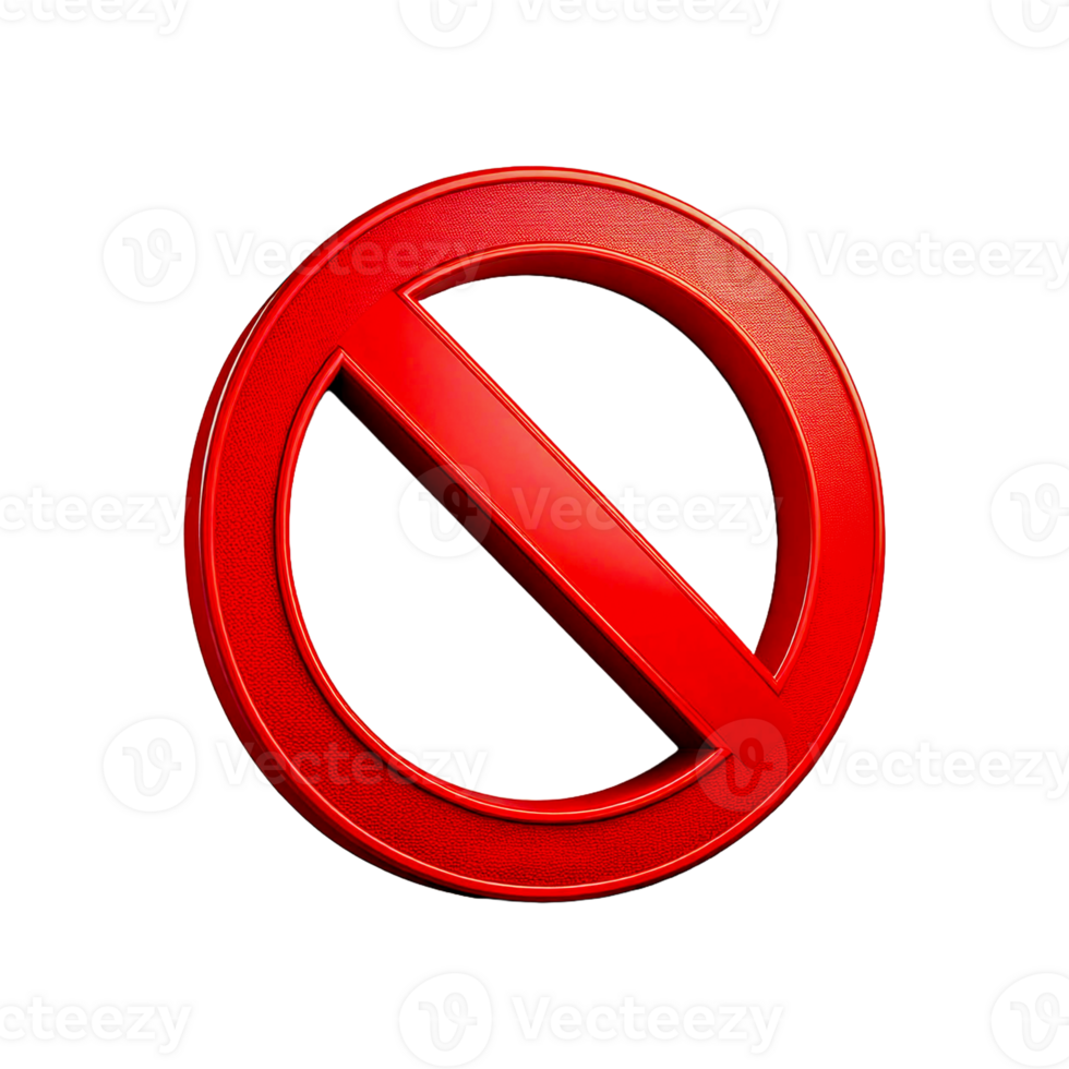 3d rendering of a forbidden sign is not allowed, 3d rendering of a forbidden sign png