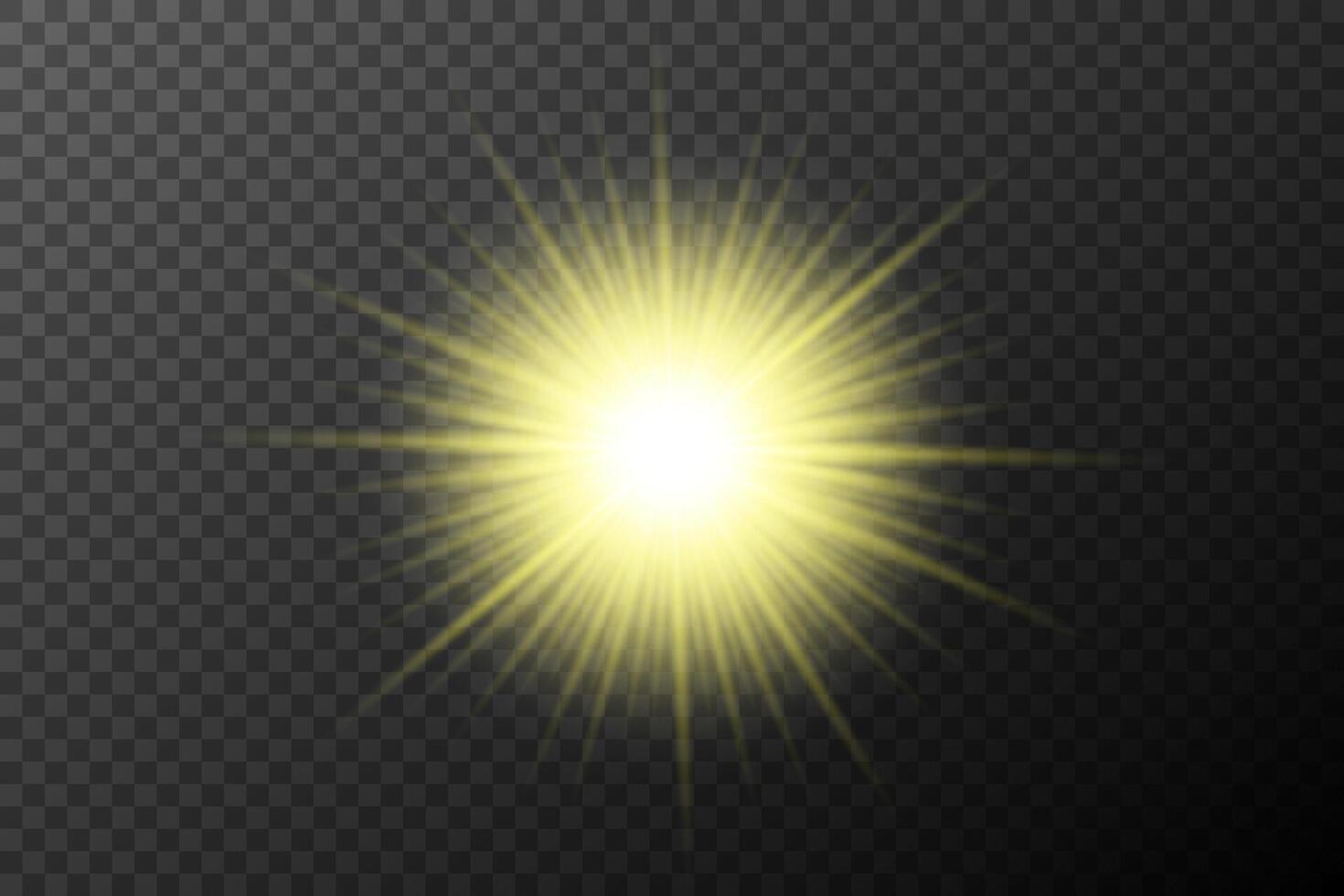 a yellow light flash on background vector
