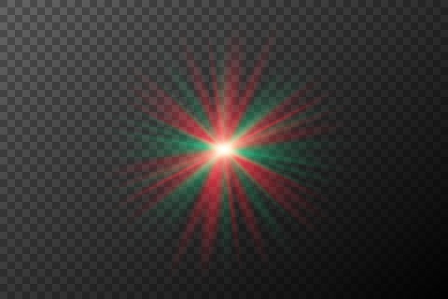 a red and green light on background vector