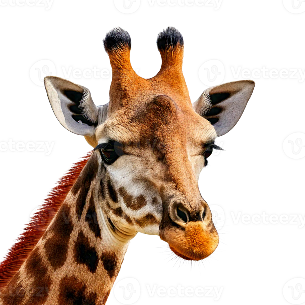 a giraffe with a nose that has a nose. png
