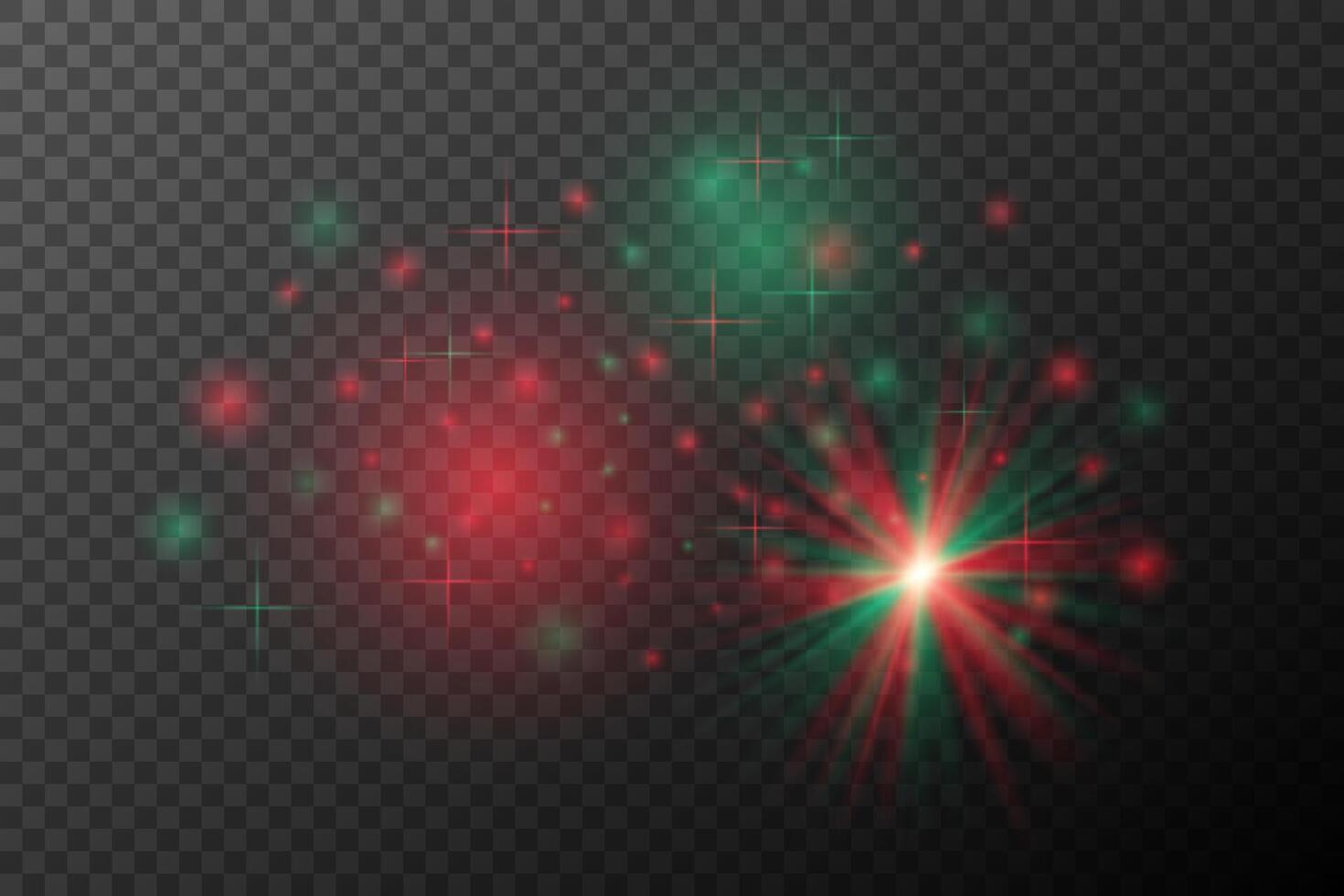 a red and green light vector