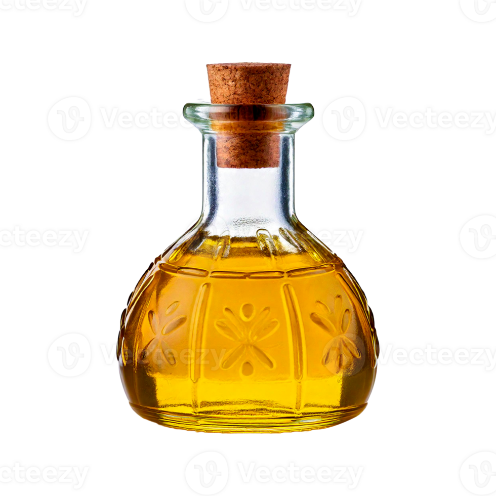 a bottle of maple syrup with a brown cork on it png