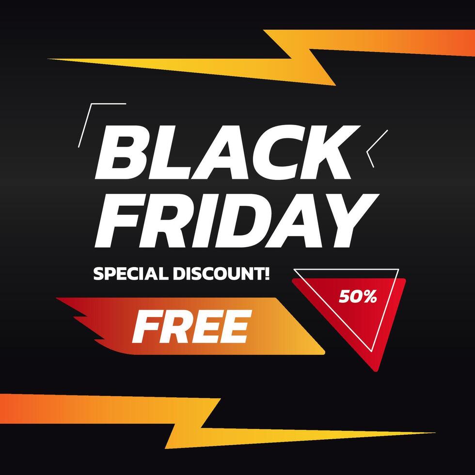 black friday banner vector